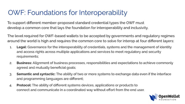 OpenWallet Foundation Overview | Upload & Go - Page 10