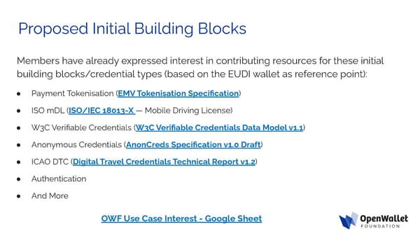 OpenWallet Foundation Overview | Upload & Go - Page 11