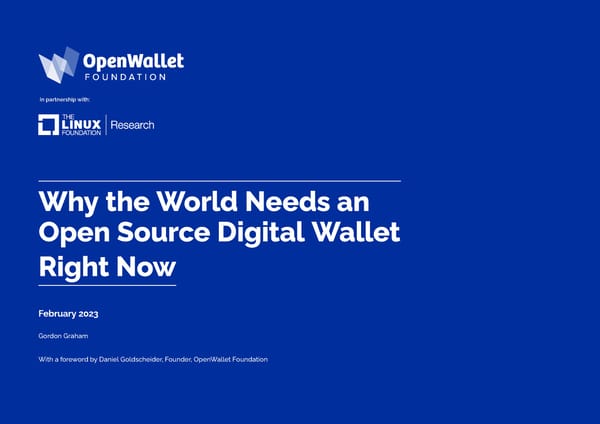 Why the World Needs an Open Source Digital Wallet Right Now | The Linux Foundation - Page 1